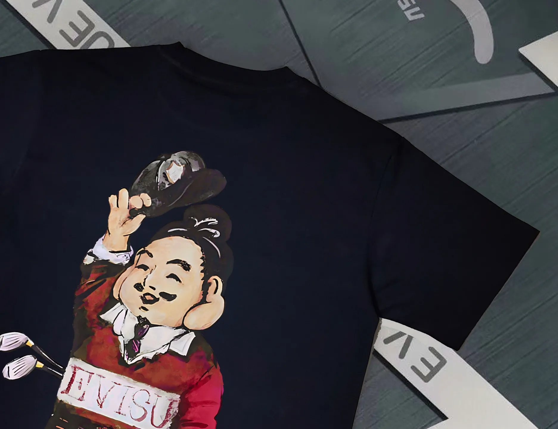 Evisu 2025New Arrival T ⚠ Quality⚠ Same Style T ，9 Black S-XXL， White S-XXL， Gray M-XXL， Red M-XXL， Red M-XXL M-XXL， Navy Blue M-XXL， Blue M-XXL， Brown M-XXL